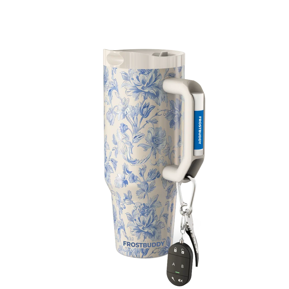 Thicc Buddy 40oz | Blue Floral