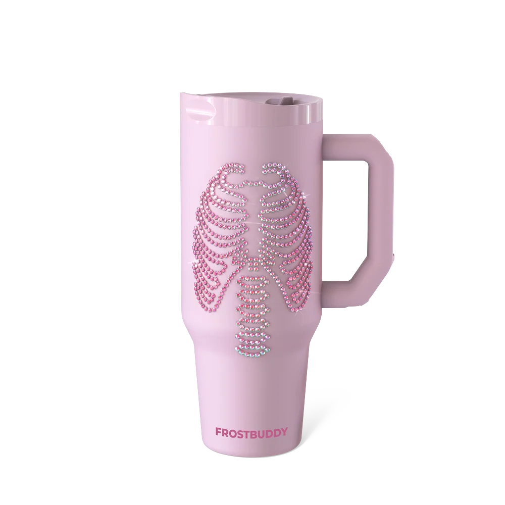 Thicc Buddy 40oz | Pink Skeleton