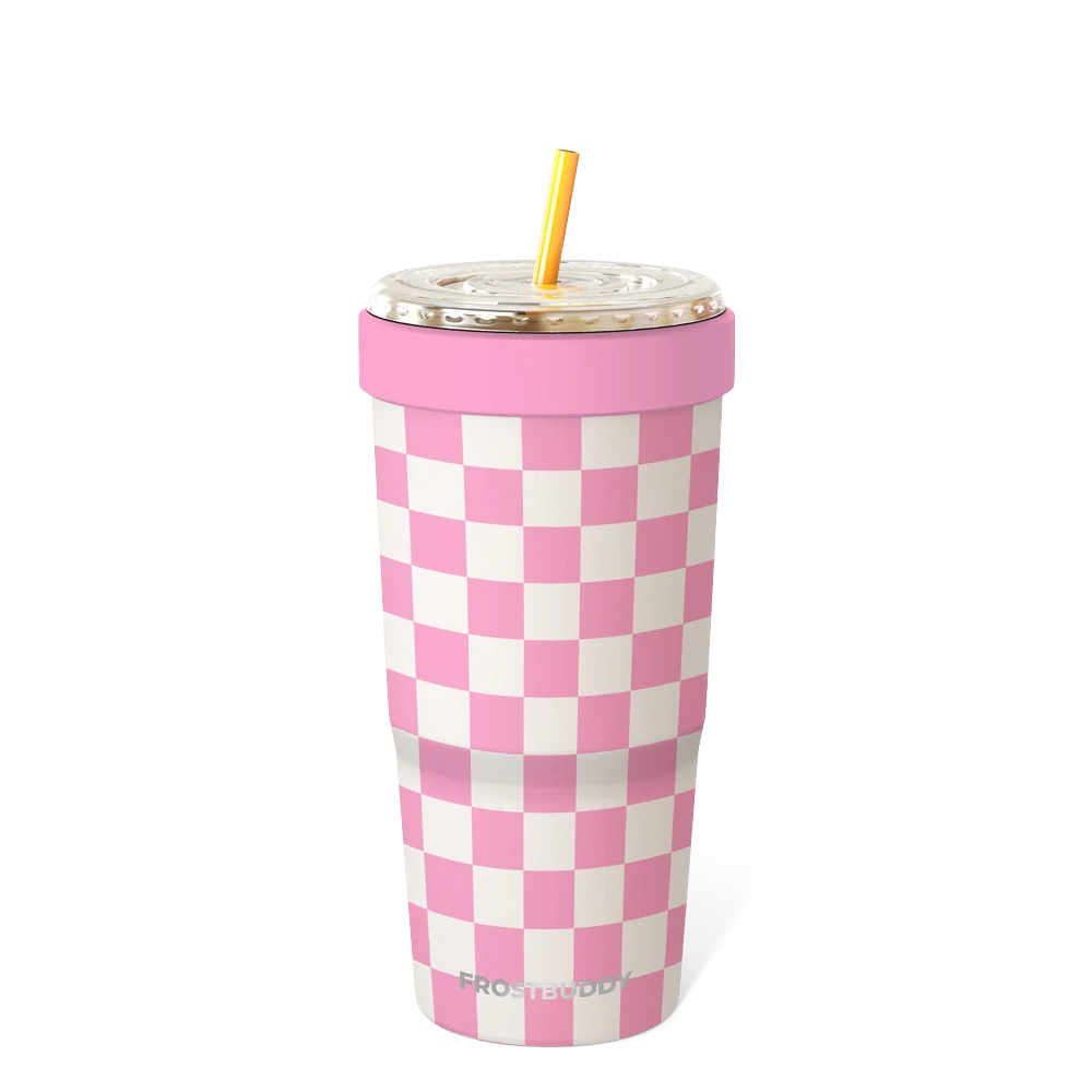 To-Go Buddy | Pink Checkered